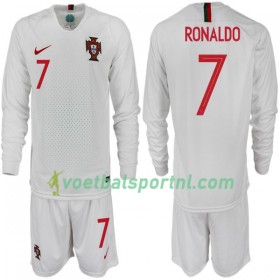 Portugal RONALDO 7 Kind Uit Tenue WK voetbal 2018 L/S